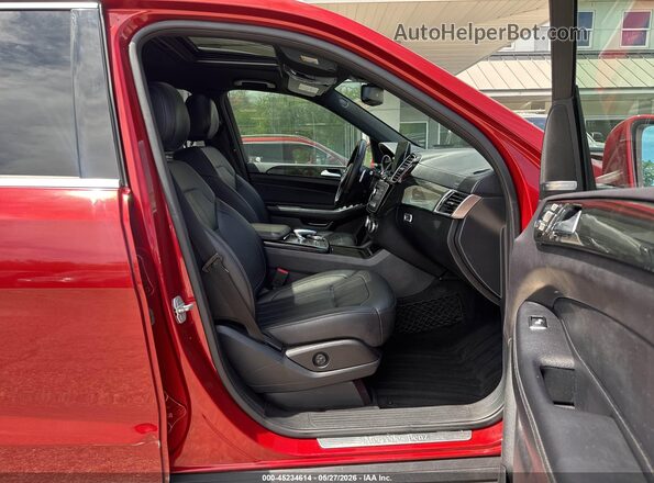 4JGDF6EEXHA775382 2017 MERCEDES-BENZ GLS 450 Red Vista interior delantera