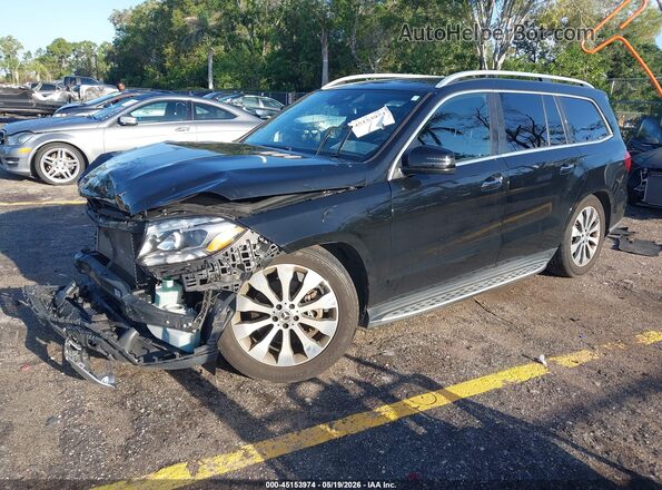 4JGDF6EEXKB225164 2019 MERCEDES-BENZ GLS 450 Черный Передняя левая четверть