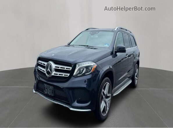 4JGDF7DE1JB117151 2018 MERCEDES-BENZ GLS Blue Trasero izquierdo