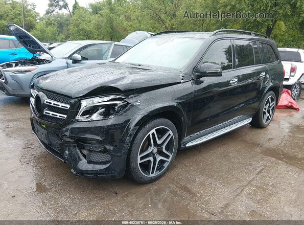4JGDF7DE3HA876769 2017 MERCEDES-BENZ GLS 550 Черный Передняя левая четверть