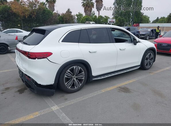 4JGDM2DBXRA033958 2024 MERCEDES-BENZ EQS 450 SUV Белый Задняя правая четверть