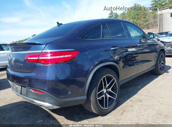4JGED6EB4GA019450 2016 MERCEDES-BENZ GLE 450 AMG COUPE Blue Задня права чверть