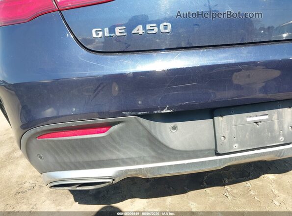 4JGED6EB4GA019450 2016 MERCEDES-BENZ GLE 450 AMG COUPE Blue Вид спереду