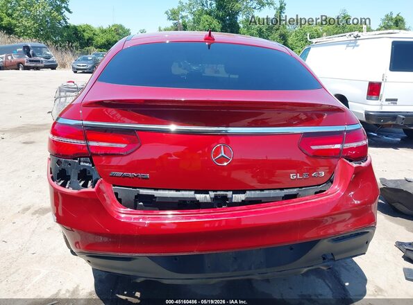 4JGED6EB5HA075060 2017 MERCEDES-BENZ AMG GLE 43 COUPE Красный Вид спереди