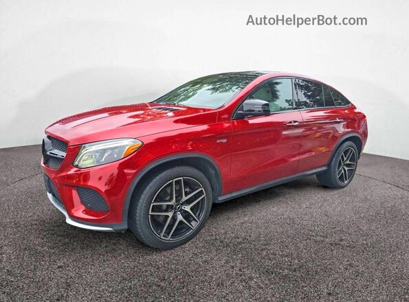 4JGED6EBXKA148883 2019 MERCEDES-BENZ GLE Red უკანა მარცხენა