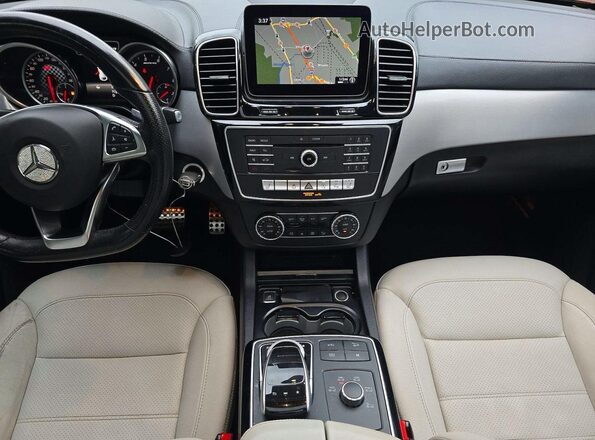4JGED6EBXKA148883 2019 MERCEDES-BENZ GLE Red ხელსაწყოთა პანელის ხედი