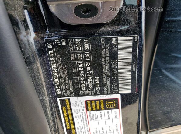 4JGFB4EE4SB342036 2025 MERCEDES-BENZ GLE Black Панорамний вид салону 360°