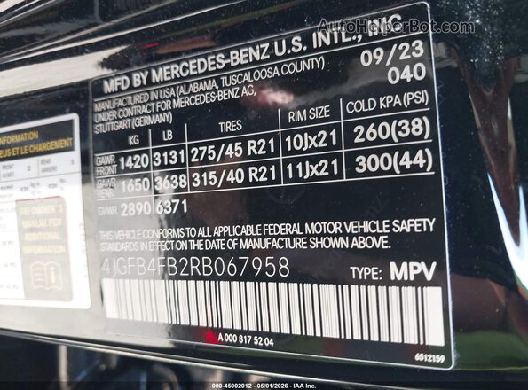 4JGFB4FB2RB067958 2024 MERCEDES-BENZ GLE 350 Black Engine compartment view