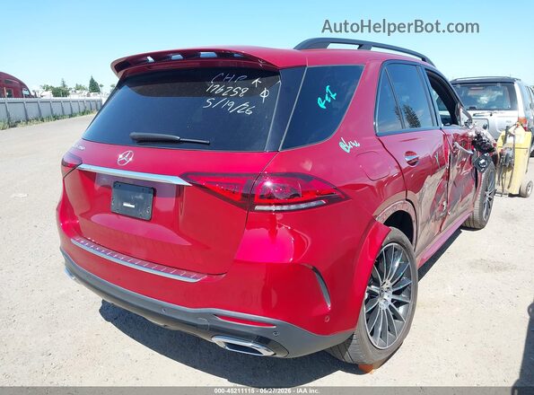 4JGFB4JB2PA872398 2023 MERCEDES-BENZ GLE 350 Red Задня права чверть