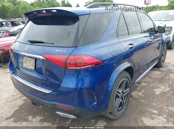 4JGFB4KB1NA606270 2022 MERCEDES-BENZ GLE 350 Blue Задня права чверть