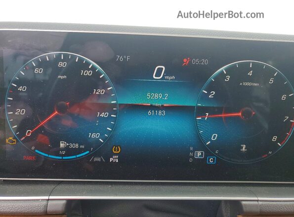 4JGFB4KB2LA009934 2020 MERCEDES-BENZ GLE Blue Vista del cuadro de instrumentos