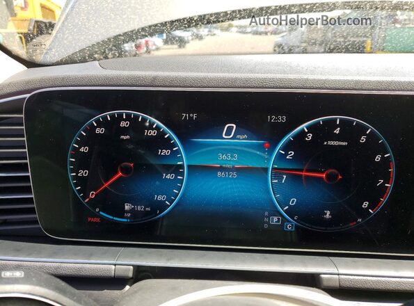4JGFB4KB2LA054176 2020 MERCEDES-BENZ GLE Gray ხელსაწყოთა პანელის ხედი