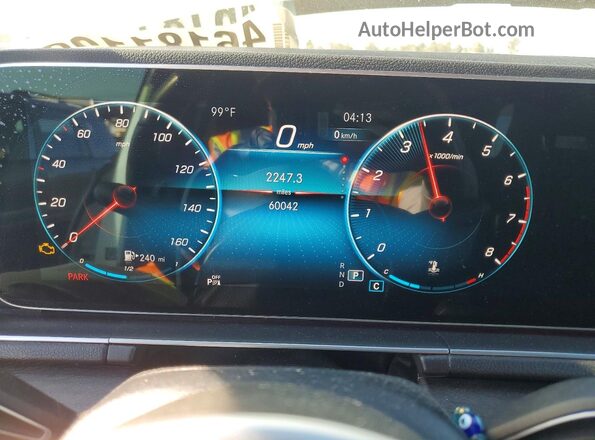 4JGFB4KB9NA629828 2022 MERCEDES-BENZ GLE White Vista del cuadro de instrumentos