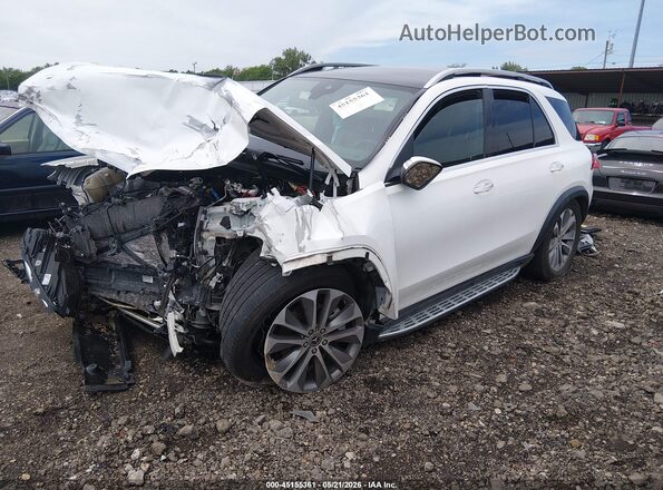 4JGFB4KE4MA398104 2021 MERCEDES-BENZ GLE 350 White წინა მარცხენა ხედი სამი მეოთხედიდან