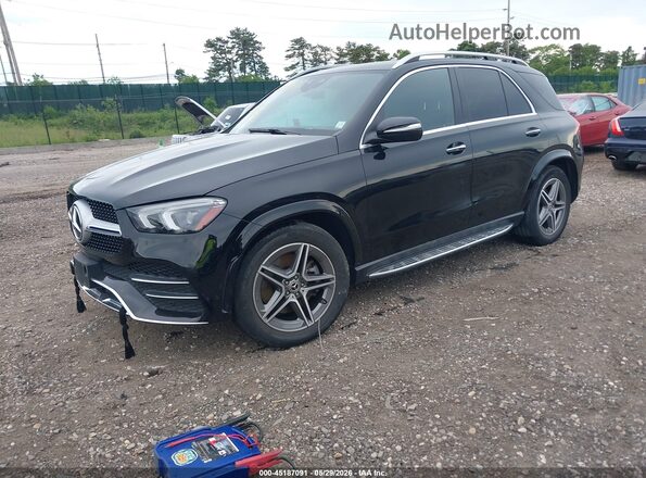 4JGFB5KB7NA771889 2022 MERCEDES-BENZ GLE 450 Black Առջևի ձախ երեք քառորդ տեսարան