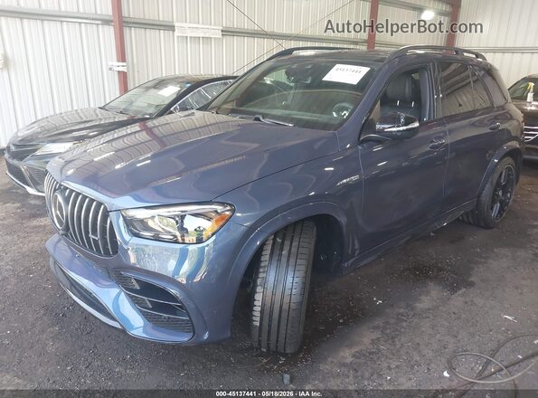 4JGFB8KB1RB050727 2024 MERCEDES-BENZ AMG GLE 63 Blue Առջևի ձախ երեք քառորդ տեսարան