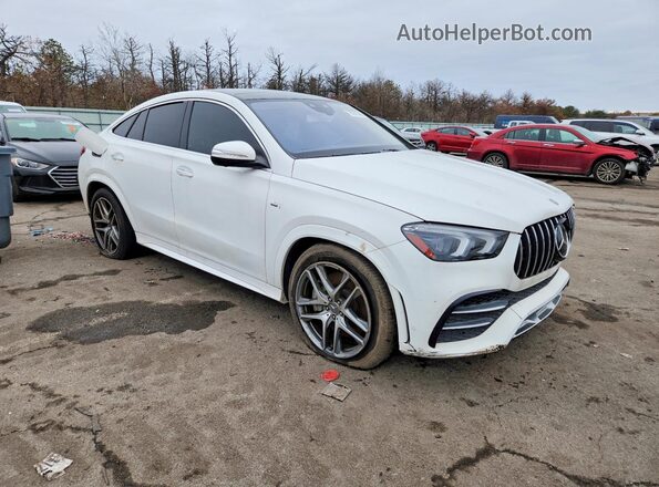 4JGFD6BB0MA220895 2021 MERCEDES-BENZ GLE Белый Передняя правая четверть