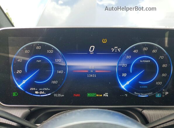 4JGGM1CBXPA039989 2023 MERCEDES-BENZ EQE Blue Widok zestawu wskaźników