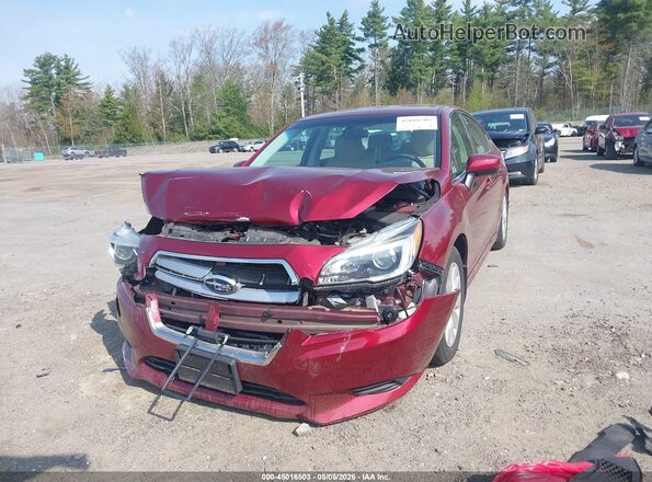 4S3BNAC63H3008376 2017 SUBARU LEGACY Красный Вид спереди