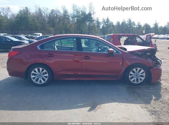 4S3BNAC63H3008376 2017 SUBARU LEGACY Красный Панорамный вид салона 360°