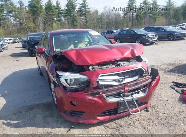 4S3BNAC63H3008376 2017 SUBARU LEGACY Красный Вид щитка приборов