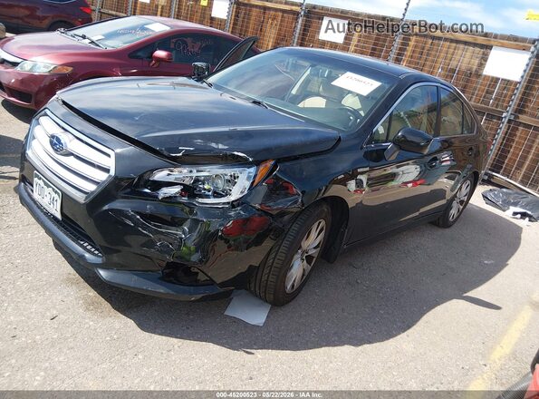 4S3BNAC64H3057358 2017 SUBARU LEGACY Black Vista tres cuartos delantera izquierda
