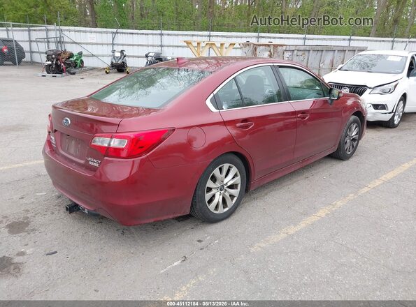4S3BNAF61H3046362 2017 SUBARU LEGACY Red Tył prawy