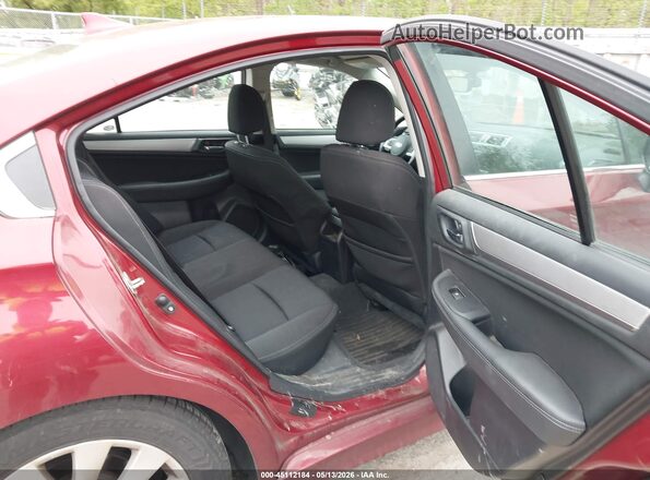 4S3BNAF61H3046362 2017 SUBARU LEGACY Red Widok naklejki z numerem VIN