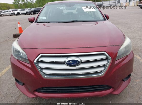 4S3BNAF61H3046362 2017 SUBARU LEGACY Red Widok zestawu wskaźników