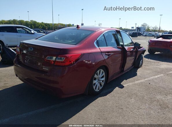 4S3BNAF65H3003305 2017 SUBARU LEGACY Red Rear right