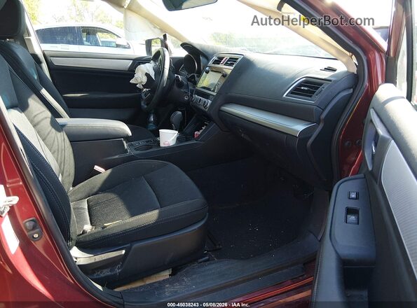 4S3BNAF65H3003305 2017 SUBARU LEGACY Red Front interior view