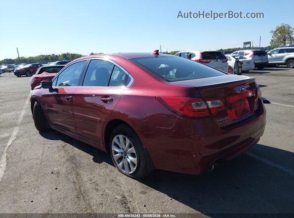 4S3BNAF65H3003305 2017 SUBARU LEGACY Red Rear left
