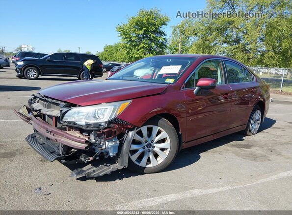 4S3BNAF65H3003305 2017 SUBARU LEGACY Red Front left