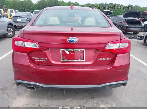 4S3BNAN61K3015198 2019 SUBARU LEGACY Красный 