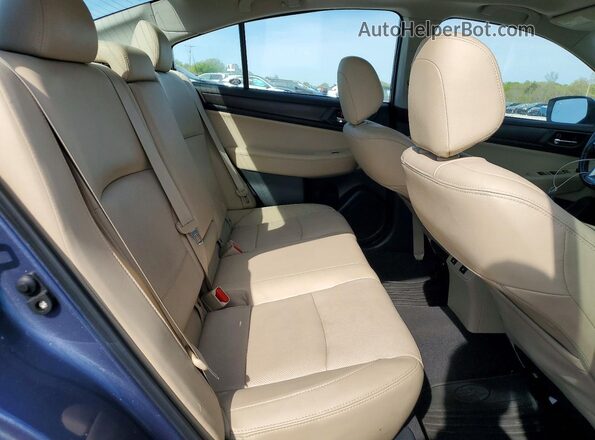 4S3BNAN65G3051855 2016 SUBARU LEGACY Blue Rear seats view