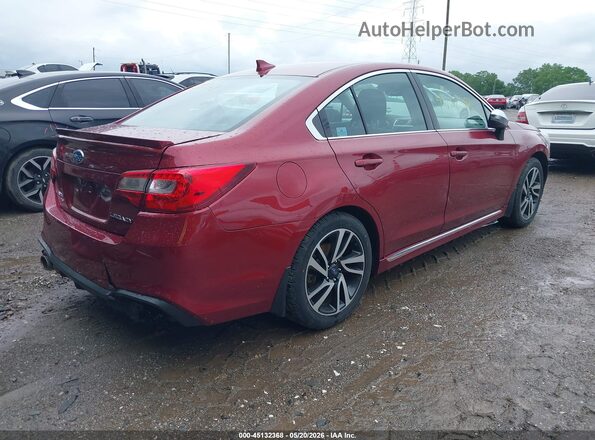 4S3BNAR68J3007639 2018 SUBARU LEGACY Red Задня права чверть