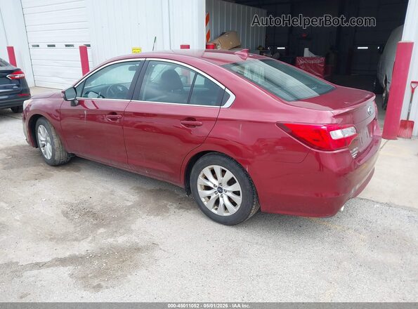 4S3BNBF67G3055796 2016 SUBARU LEGACY Maroon Rear left