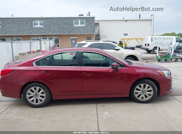 4S3BNBF67G3055796 2016 SUBARU LEGACY Maroon Rear interior view