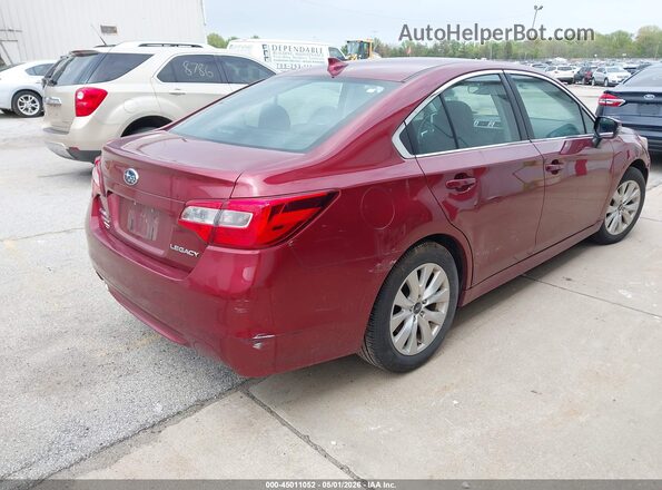 4S3BNBF67G3055796 2016 SUBARU LEGACY Maroon Rear right