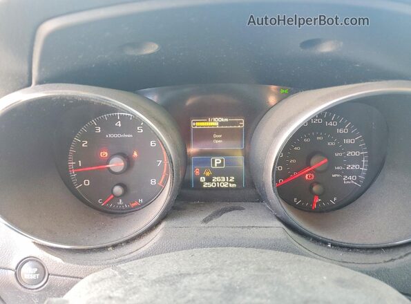 4S3BNDA63G3043342 2016 SUBARU LEGACY Gray Widok zestawu wskaźników