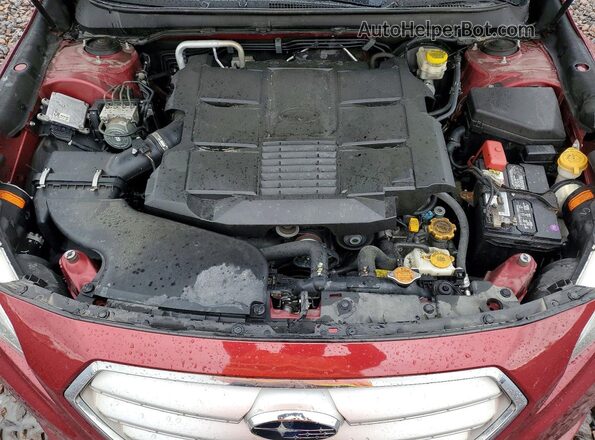 4S3BNEN64H3035395 2017 SUBARU LEGACY Red Rear interior view