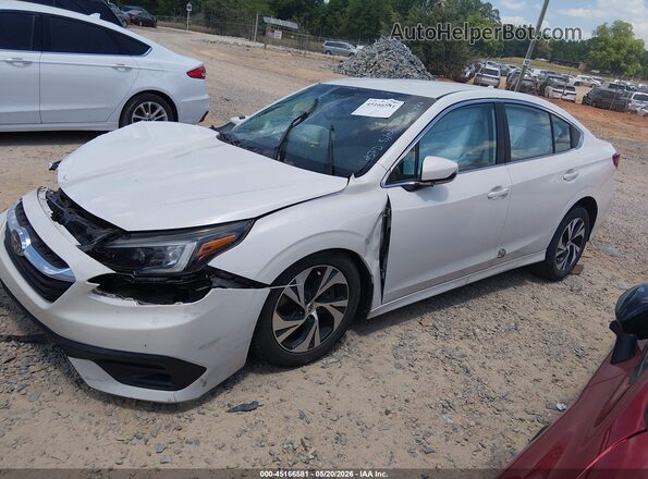 4S3BWAC60M3006799 2021 SUBARU LEGACY White Առջևի ձախ երեք քառորդ տեսարան