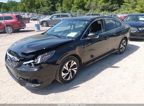 4S3BWAC65N3003897 2022 SUBARU LEGACY Черный Передняя левая четверть