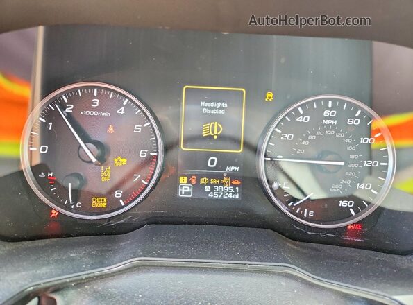 4S3BWAF68R3016869 2024 SUBARU LEGACY Серый Вид щитка приборов