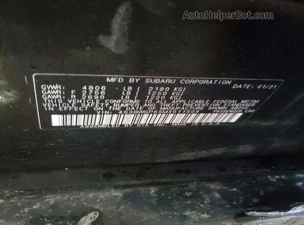 4S3BWGP65M3011509 2021 SUBARU LEGACY Черный 