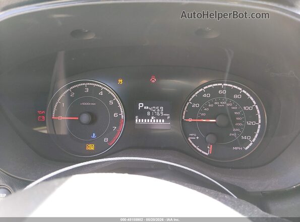 4S3GKAA69K3625046 2019 SUBARU IMPREZA Gray Вид задніх сидінь
