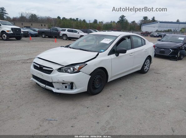 4S3GKAB63L3614947 2020 SUBARU IMPREZA White წინა მარცხენა ხედი სამი მეოთხედიდან