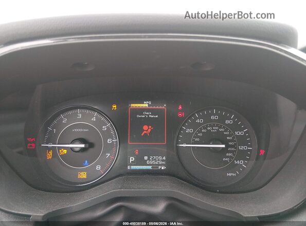 4S3GKAB63L3614947 2020 SUBARU IMPREZA White უკანა სავარძლების ხედი