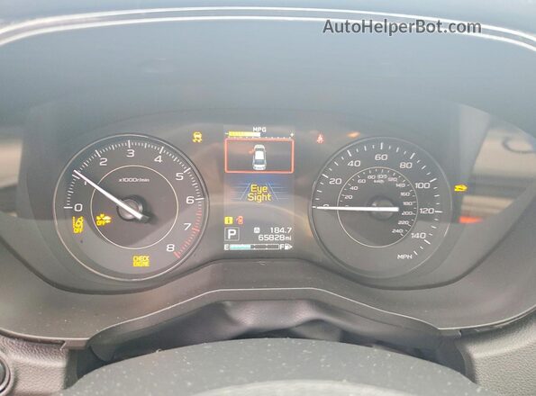 4S3GKAB63N3605782 2022 SUBARU IMPREZA Blue Widok zestawu wskaźników