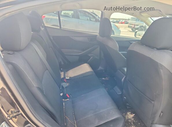 4S3GKAB68J3612768 2018 SUBARU IMPREZA Black უკანა სავარძლების ხედი